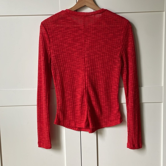 Free People Intimately Aura Layering Top Red Flame Small - Picture 6 of 8